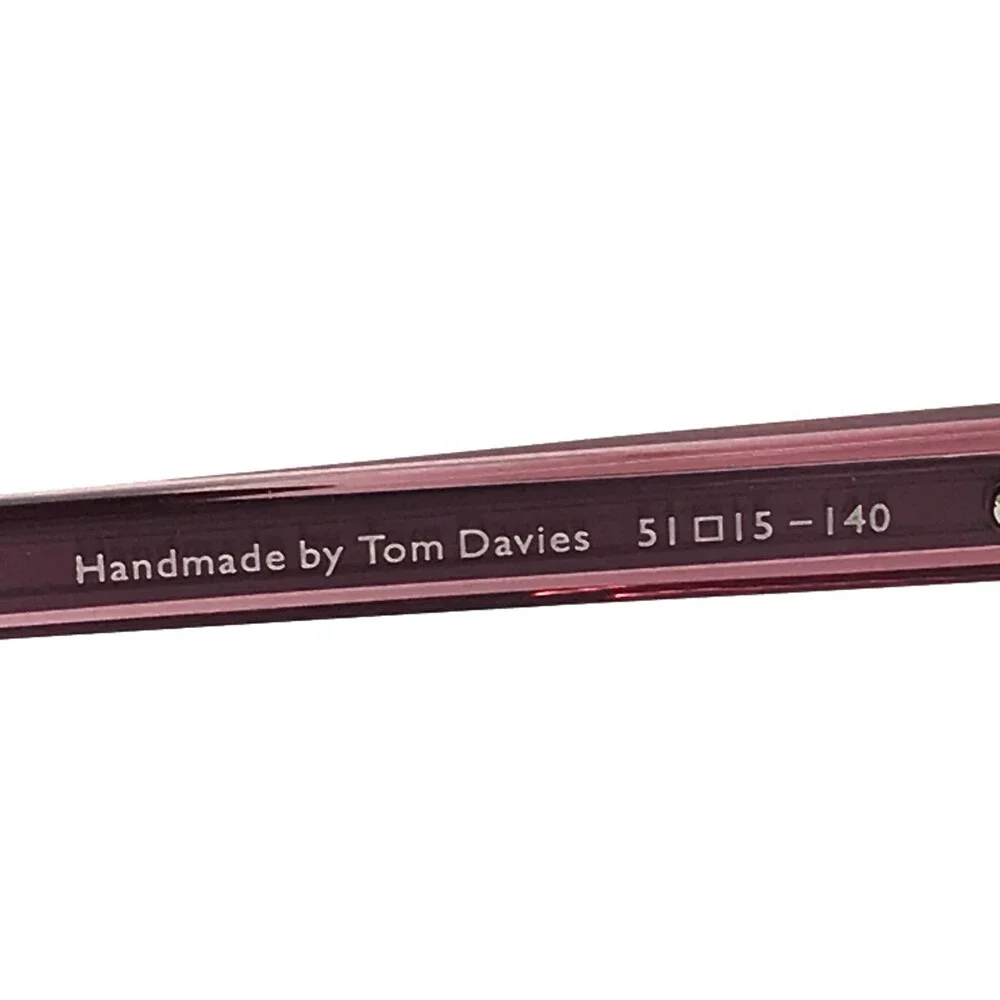 Tom Davies Eyeglasses Frames TD740 Col. 2217 Matte Purple Black Clear 51-15-140